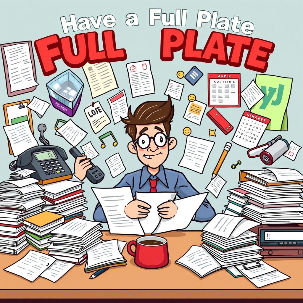 Осваиваем Full Plate: Понимаем английский идиом о занятой жизни