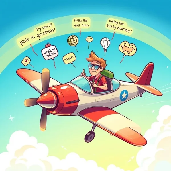 Learning to Fly By The Seat Of One's Pants idiom
