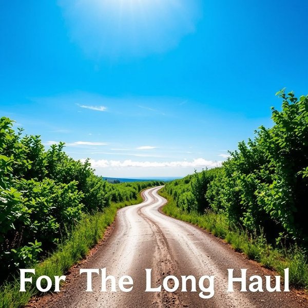 ถนนคดเคี้ยวที่หายลับไปยังขอบฟ้า สื่อถึงความมุ่งมั่น For The Long Haul