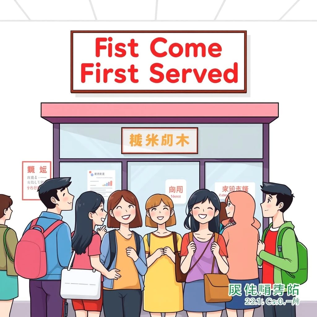 First Come, First Served | 理解含义用法同义表达及英语实例与练习