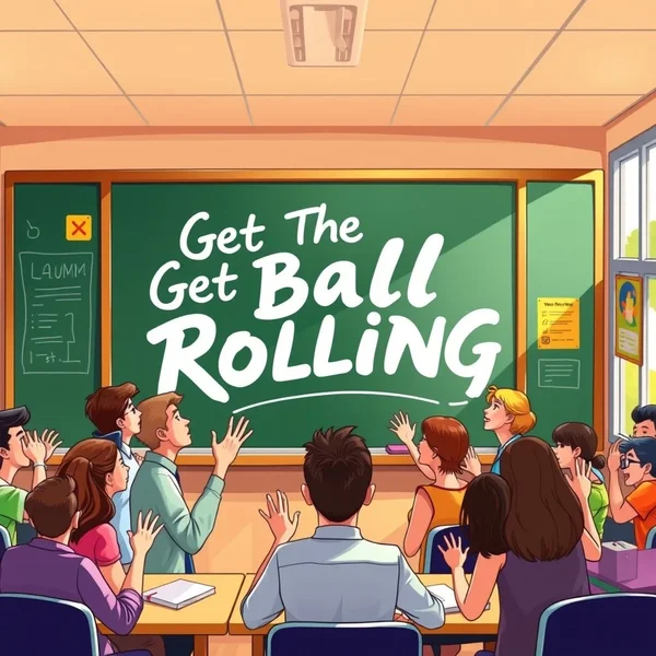 Learn to Get The Ball Rolling in English idioms and expressions