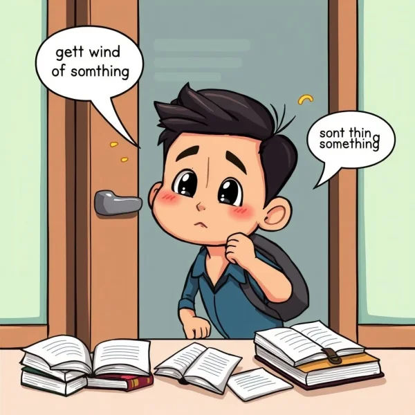 Learn to Get Wind Of Something idiom for English fluency