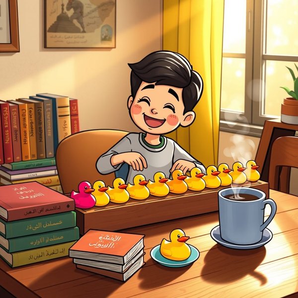 صورة تظهر شخصًا ينظم أغراضه، ترمز إلى كيفية Get One's Ducks In A Row