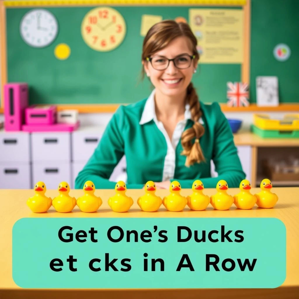 관용구 이해와 사용법 Get One's Ducks In A Row 전부 알기