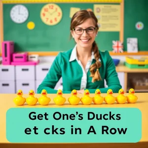 관용구 이해와 사용법 Get One's Ducks In A Row 전부 알기