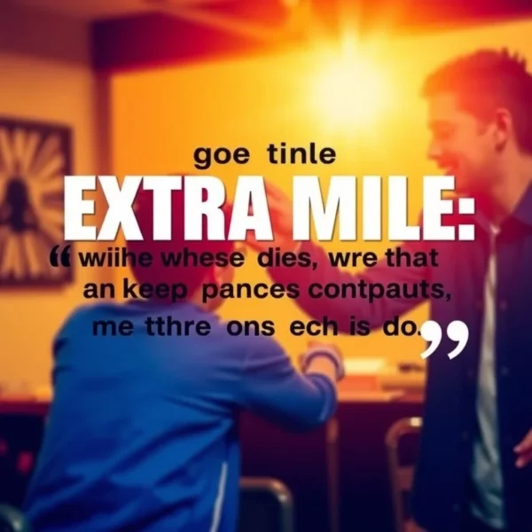 Learn to Go the Extra Mile in English