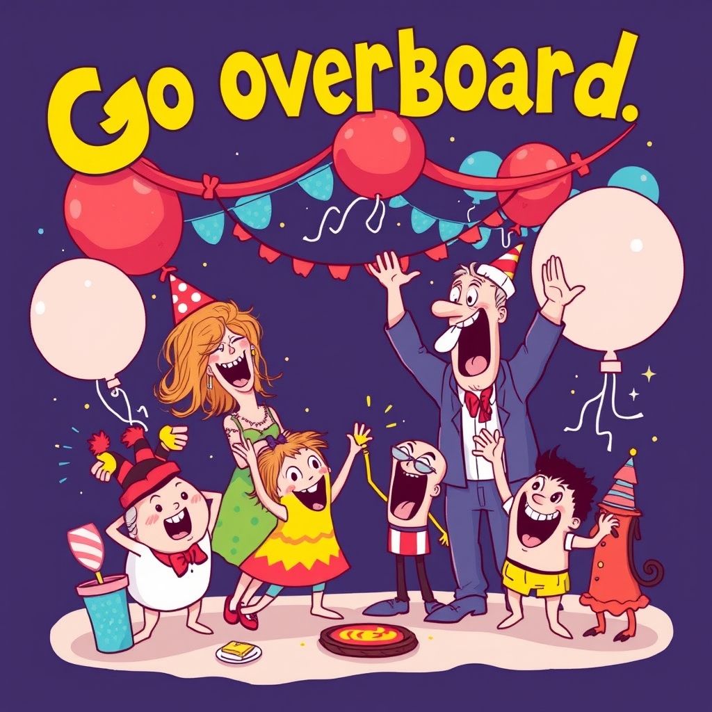 理解习语“Go Overboard”：如何在英语对话中正确使用
