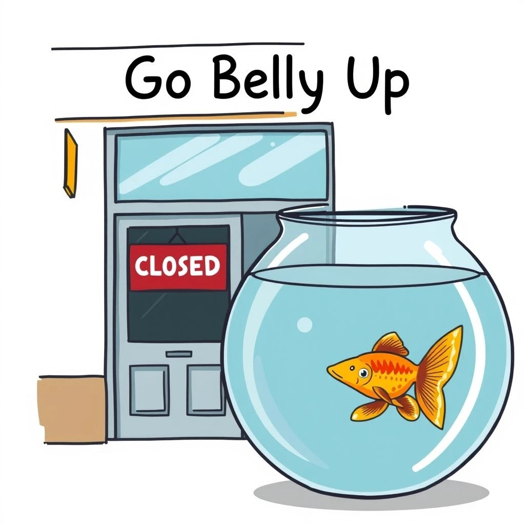 Go Belly Up 理解英语习语的含义与用法，让你的表达更地道