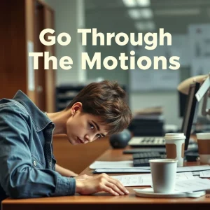Begrijp 'Go Through The Motions' en versterk je Engels