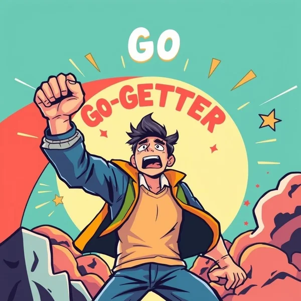 一个积极努力追求目标的人，说明了Go-Getter的概念