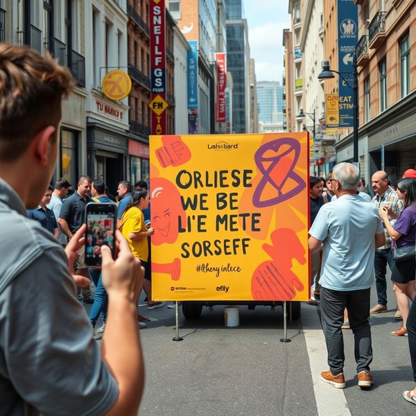 Verständnis von Guerilla Marketing: Visuelle Beispiele kreativer Kampagnen
