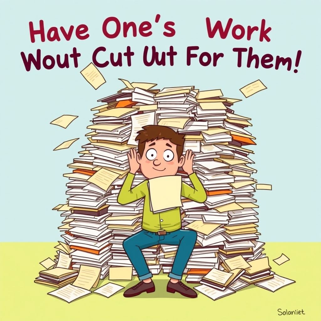 Понимание 'Have One's Work Cut Out For Them': Упрощение английских идиом