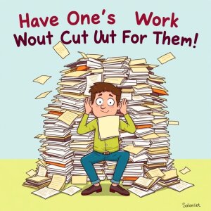 Понимание 'Have One's Work Cut Out For Them': Упрощение английских идиом