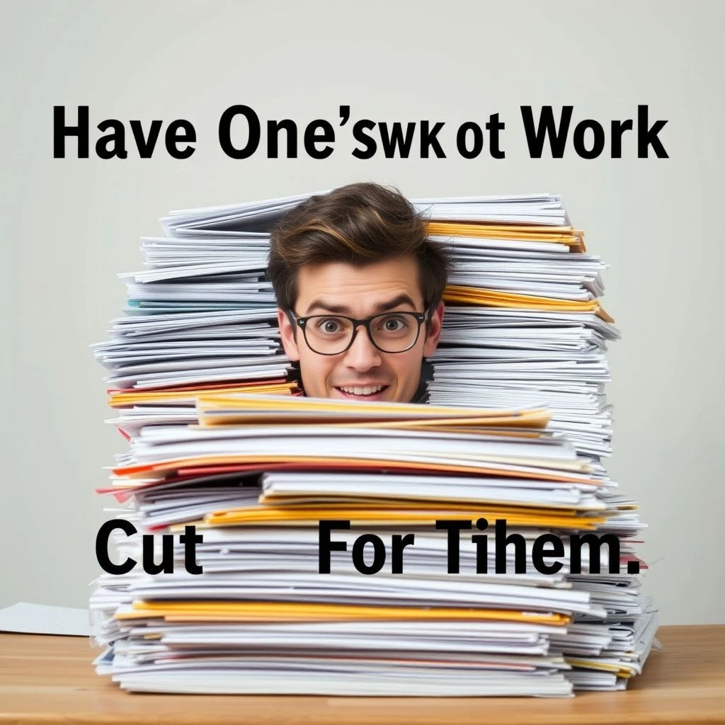 ความเข้าใจ Have One's Work Cut Out For Them สำนวนที่ต้องรู้