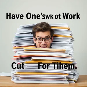 ความเข้าใจ Have One's Work Cut Out For Them สำนวนที่ต้องรู้