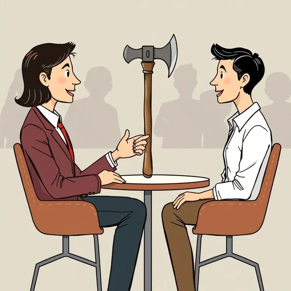 Image illustrating the concept of Have An Axe To Grind