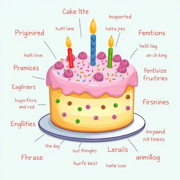 A beautifully decorated cake with prominent icing, illustrating the English idiom 'Icing On The Cake'
