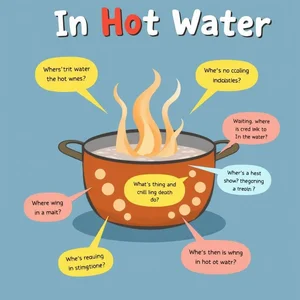 In Hot Waterの意味と使い方をマスターしよう
