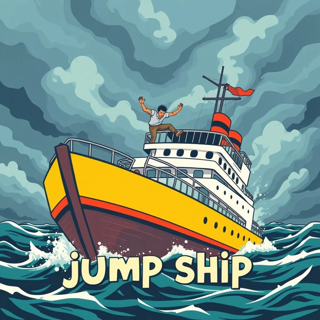 Jump Ship: Verständnis und Verwendung der Redewendung im Englischen