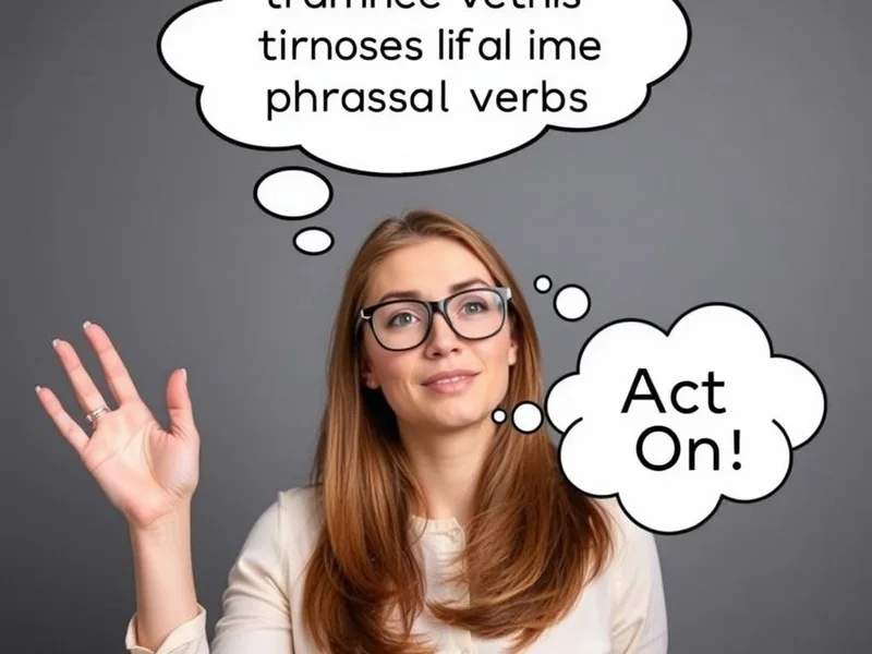 Understanding the Phrasal Verb Act On and its meanings