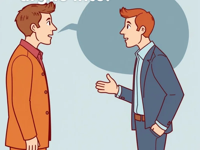 Una representación visual de alguien intentando Argue into una idea.