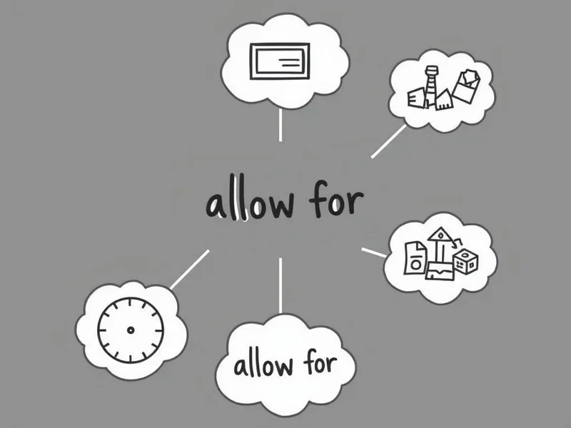 Hiểu cụm động từ allow for