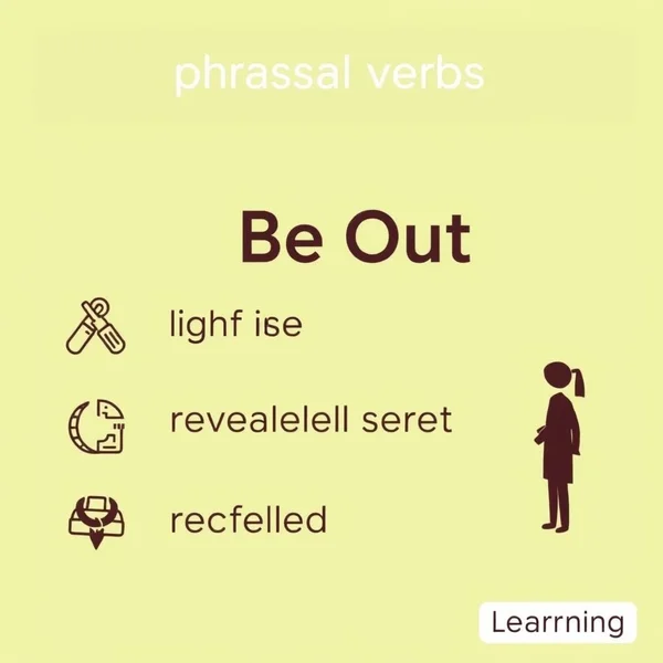 Understanding the phrasal verb Be Out