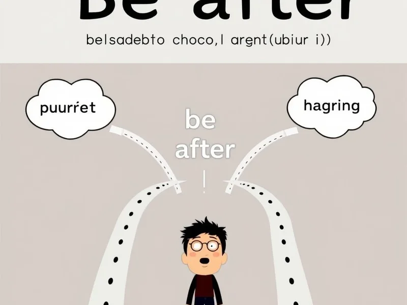 Image illustrating the concept of the phrasal verb 'be after'