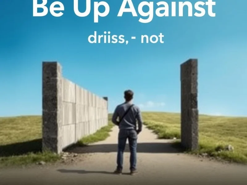 Understanding the phrasal verb Be Up Against