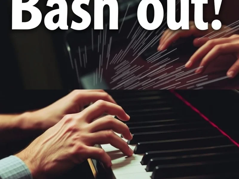 Compreendendo o phrasal verb Bash out: uma pessoa digitando rapidamente