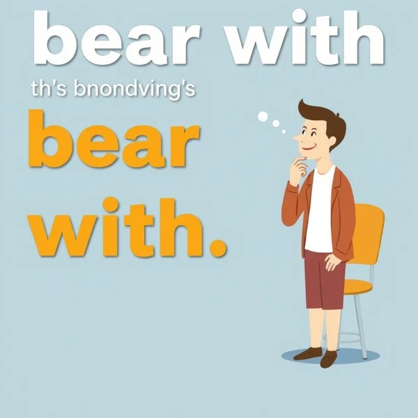 Understanding the English Phrasal Verb Bear with