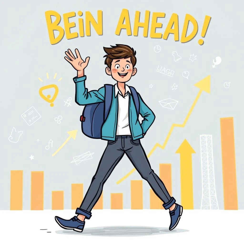 Domina Be ahead of El verbo frasal Estar por delante de en inglés