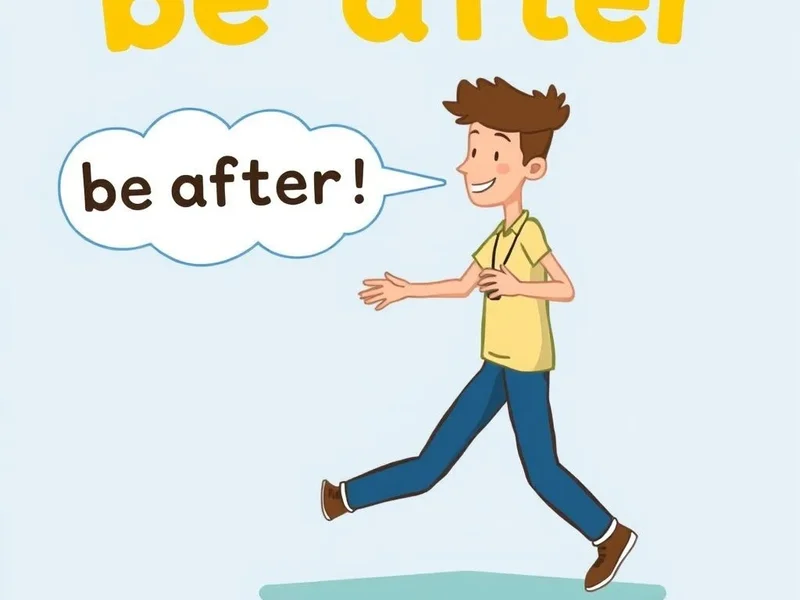 Image illustrating the concept of the phrasal verb 'be after'