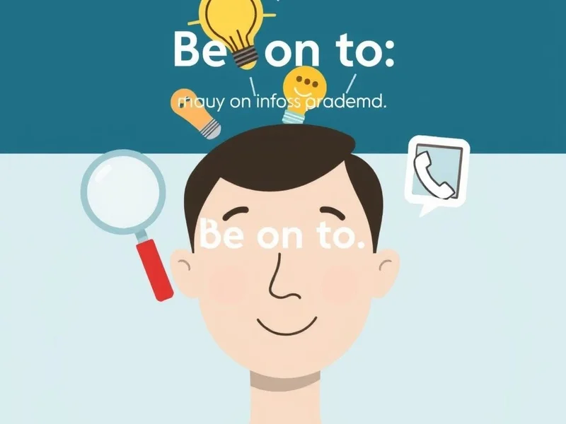 Understanding the phrasal verb Be on to