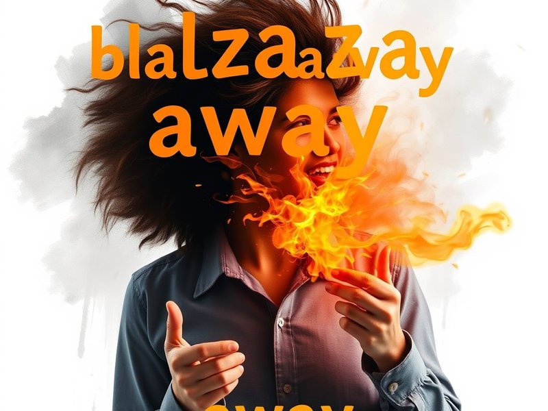 Understanding the phrasal verb Blaze away