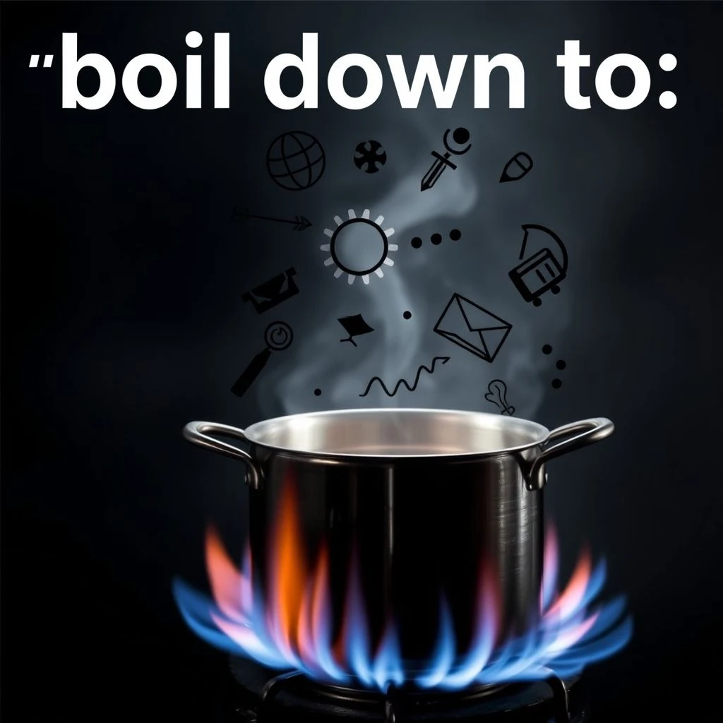O Que Boil down to Realmente Significa? Entenda o Phrasal Verb