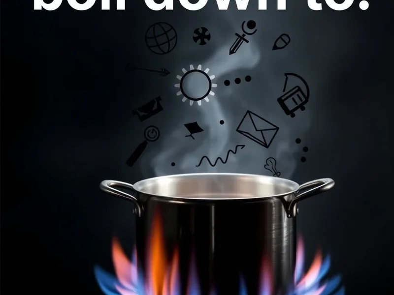 Understanding the phrasal verb boil down to