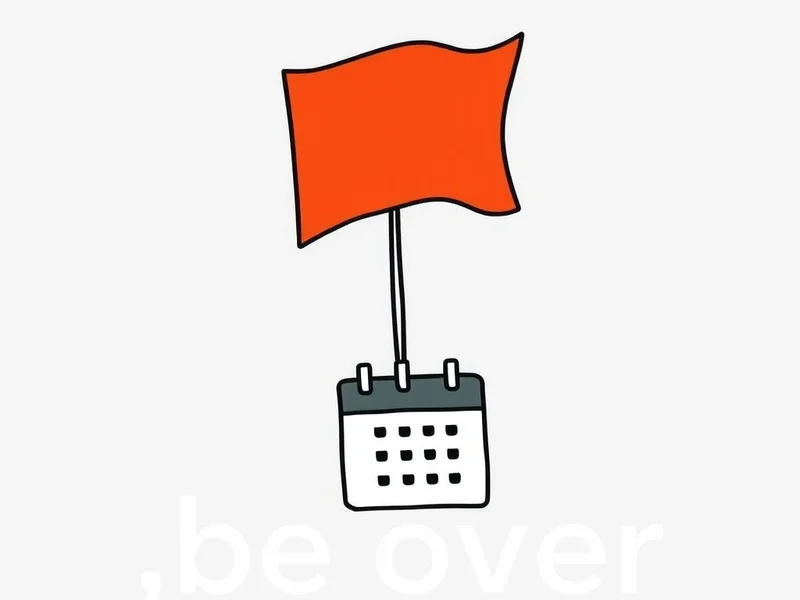 Image illustrating the concept of "be over" like a finished movie reel or a calendar page turned to signify something has ended.