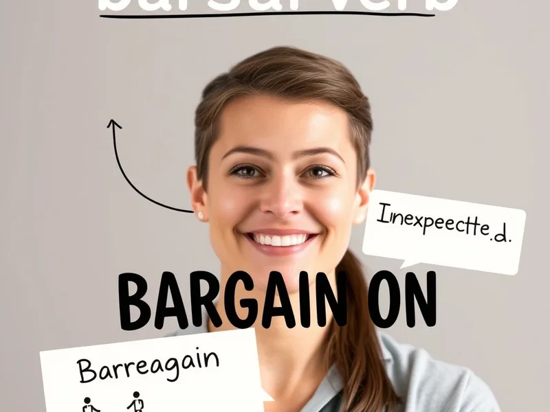 Image title must include the primary keyword: Understanding the phrasal verb Bargain on