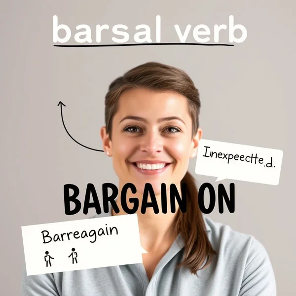 Image title must include the primary keyword: Understanding the phrasal verb Bargain on