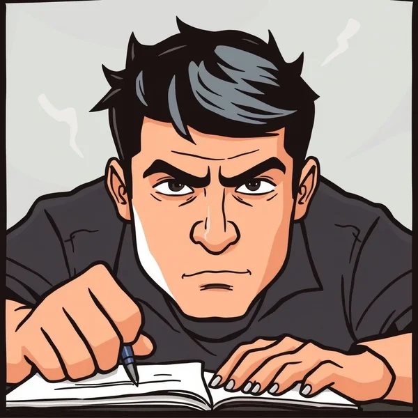 Image showing someone focusing intently, illustrating the concept of 'bear down'
