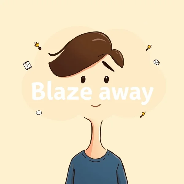 Understanding the phrasal verb Blaze away