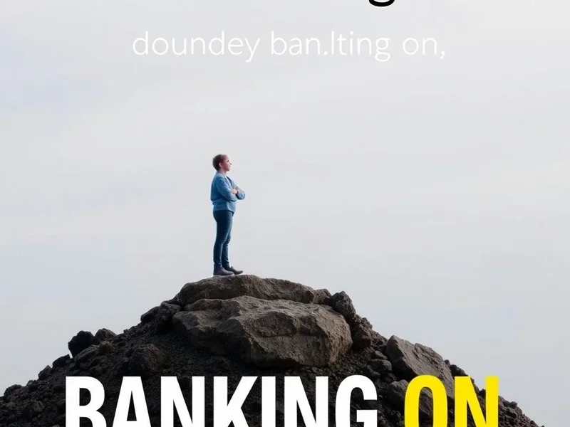 Image showing someone confidently relying on something, illustrating the phrasal verb Bank On