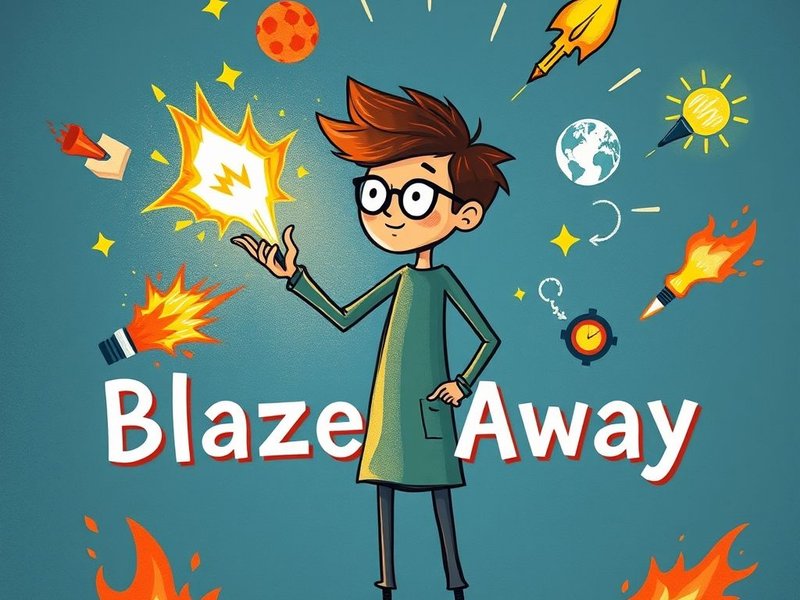 Understanding the phrasal verb Blaze away