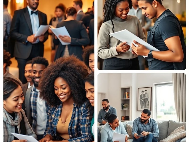 Image showing examples of the phrasal verb 'Be in' in context