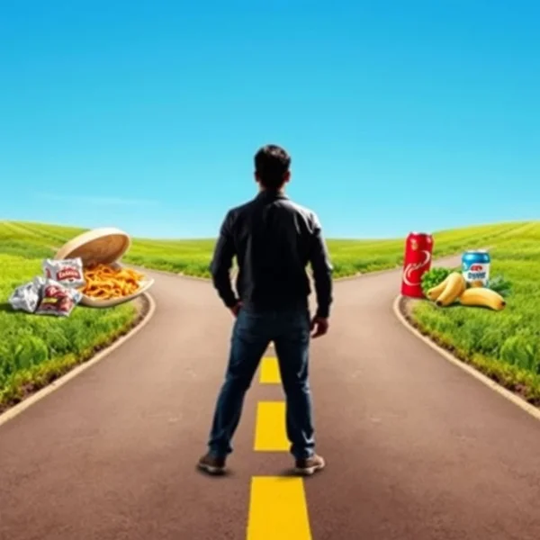 Image showing a person making a choice to be off of something, illustrating the phrasal verb 'Be off of'