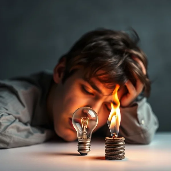 Understanding the phrasal verb burn out