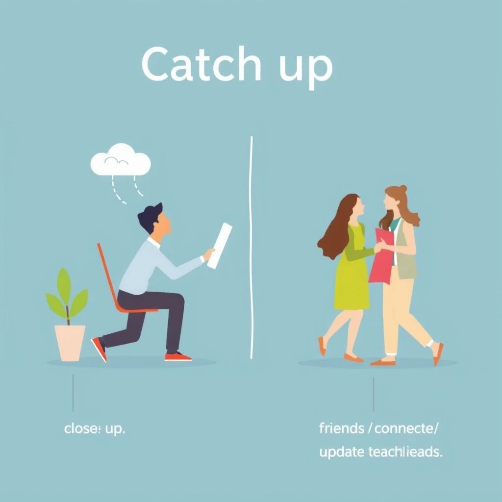 Catch up: Ý nghĩa và cách sử dụng cụm động từ này trong tiếng Anh