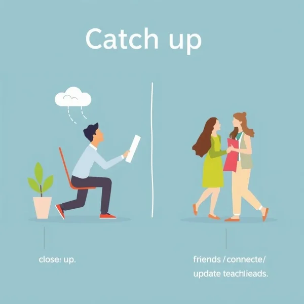 Understanding the phrasal verb Catch up