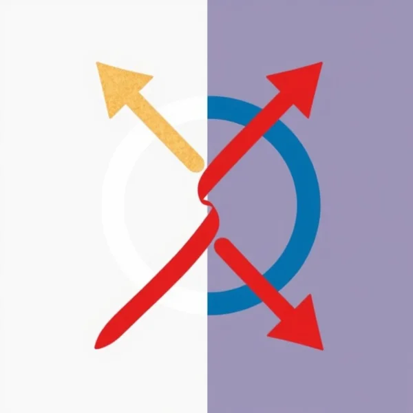 Imagen que muestra elementos contrastantes que se cancelan entre sí